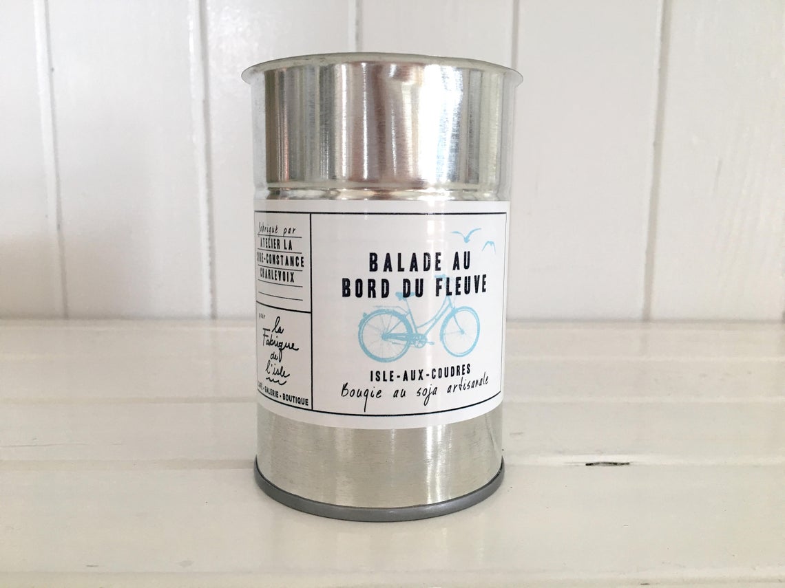 Bougie soja artisanale / Balade au bord du fleuve