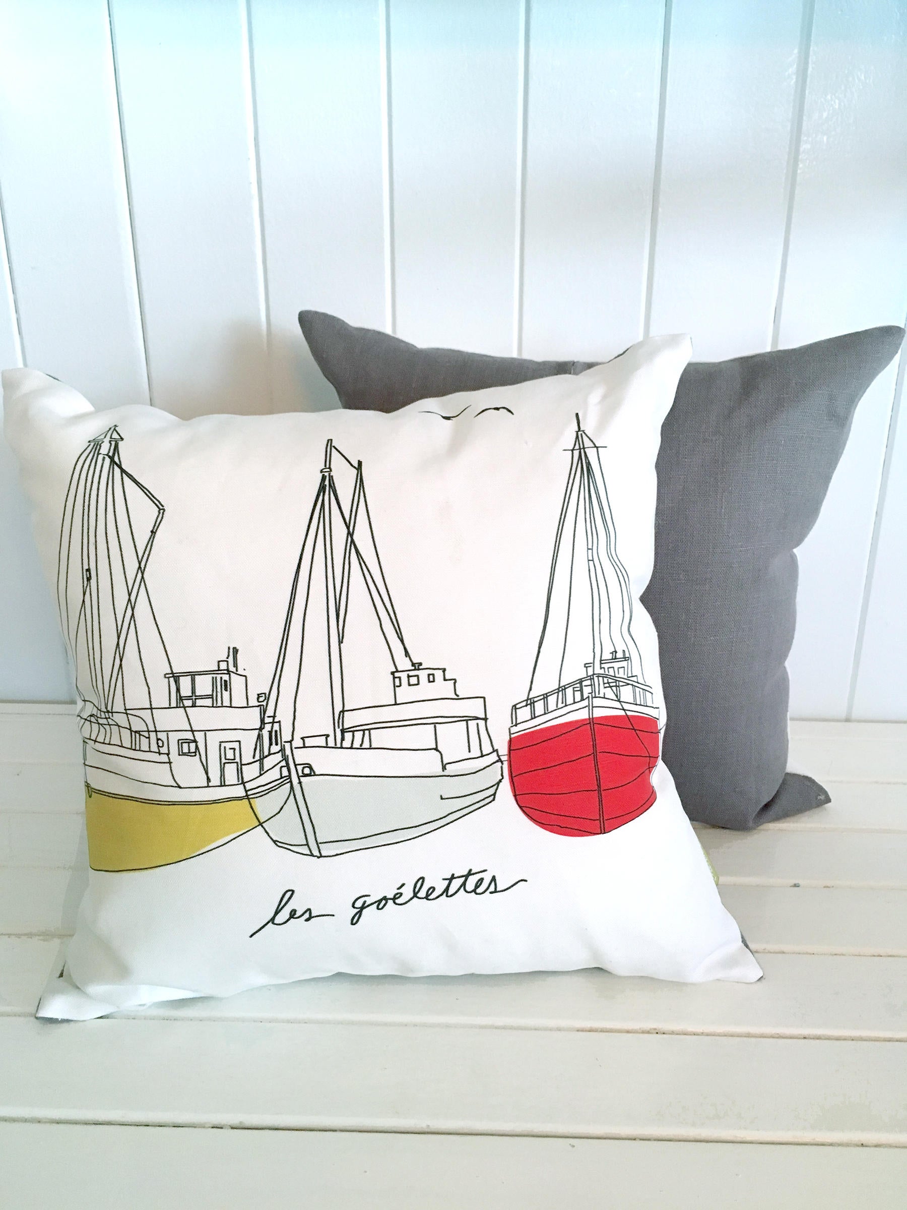 Les Goélettes / coussin